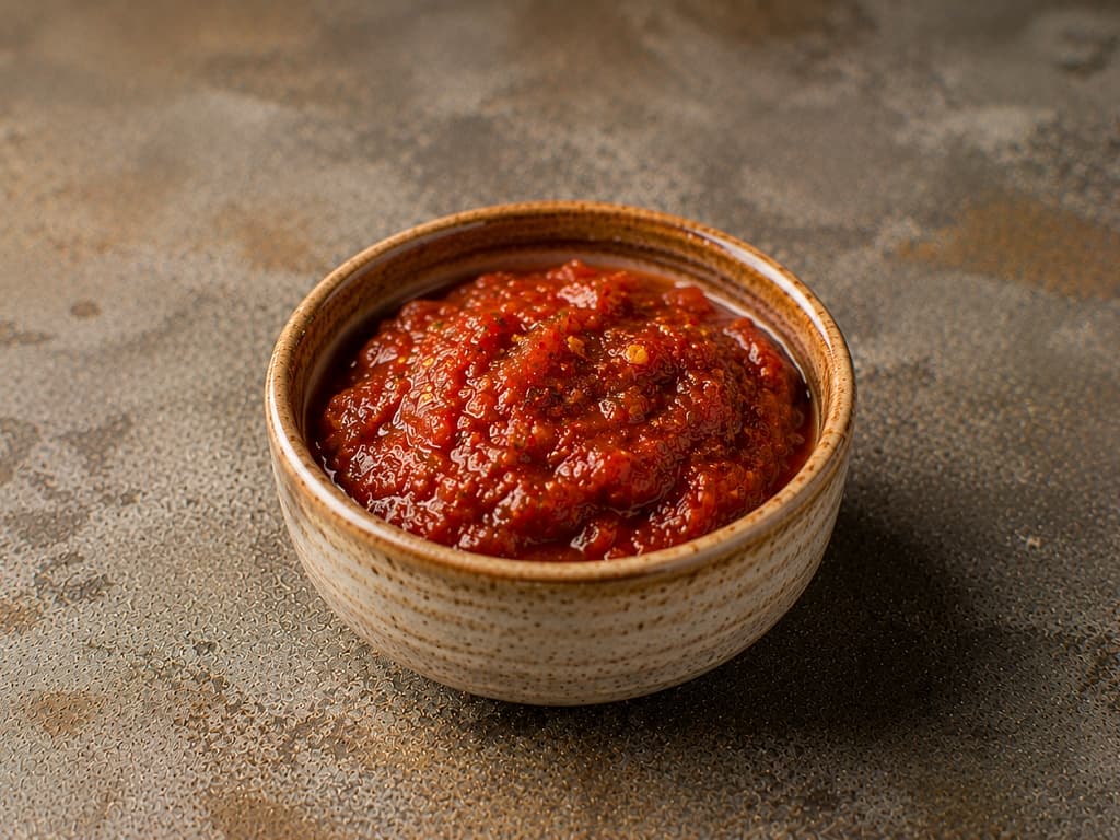 Homemade spicy adjika
