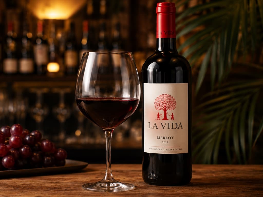杯紅酒 La Vida Merlot