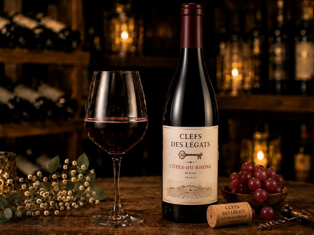 紅葡萄酒 CLEFS DES LEGATS CÔTES-DU-RHÔNE - Blend - France 