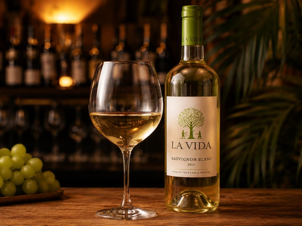 杯白葡萄酒 La Vida Savignon Blanc