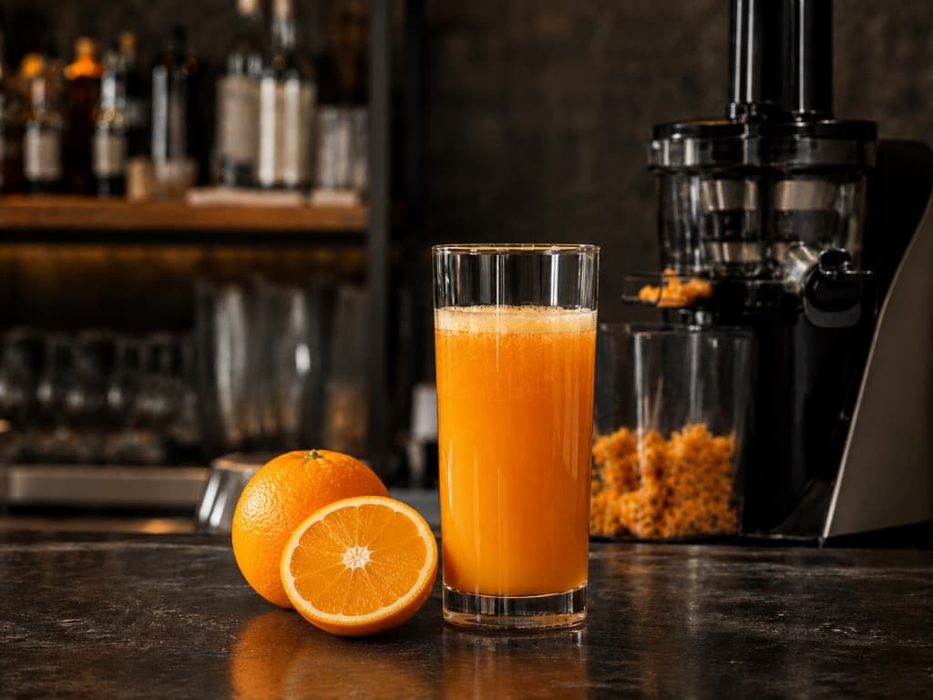 Freshly squeezed juice orange