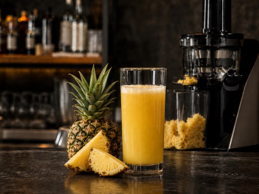 Freshly squeezed juice pineapple