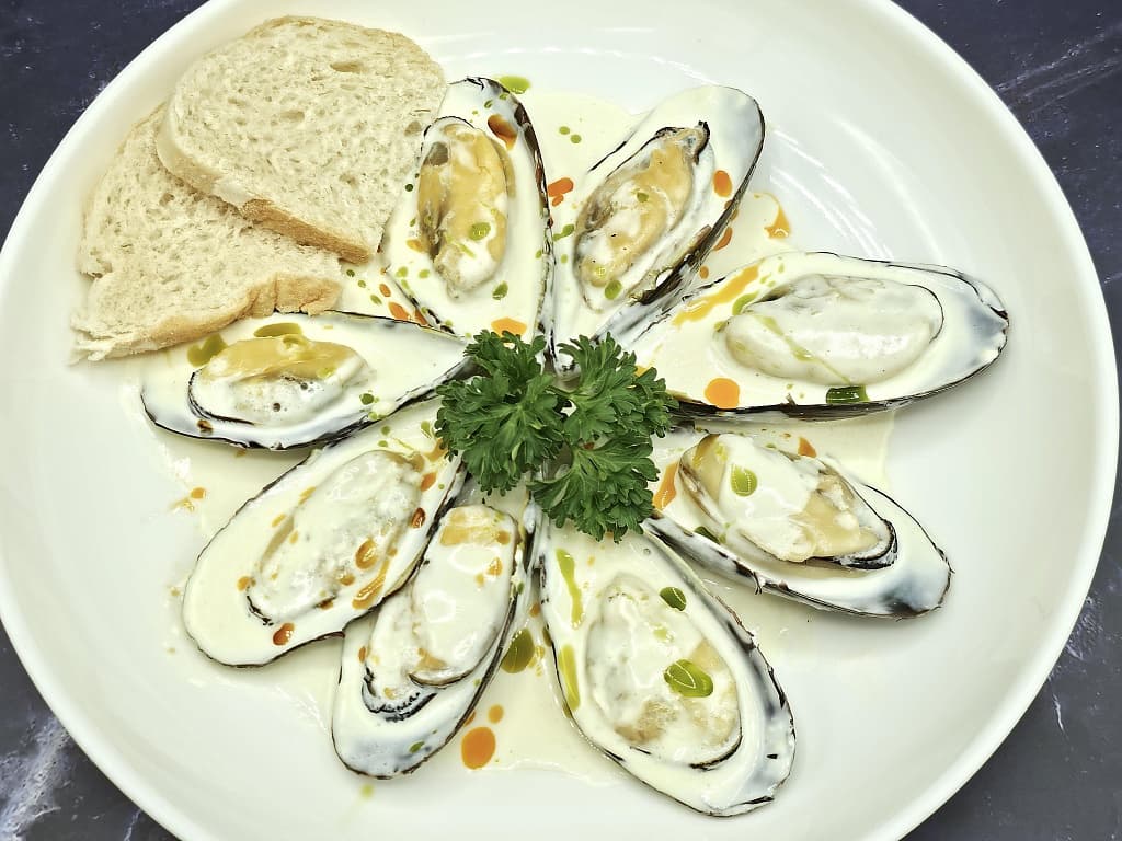奶油醬貽貝